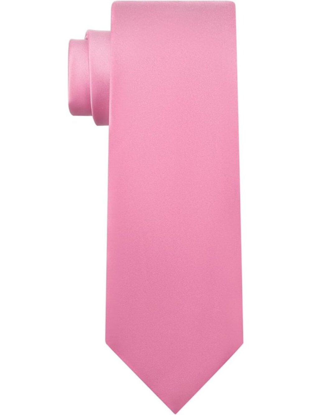Men's Pink Solid Microfiber Plain Formal Silk Necktie For Business Dress Tie